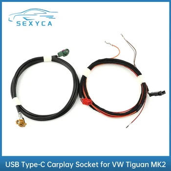 1,8 М OEM CNS3.0 MIB USB Type-C Разъем Carplay Передний Задний USB-адаптер Жгут проводов для VW Tiguan MK2