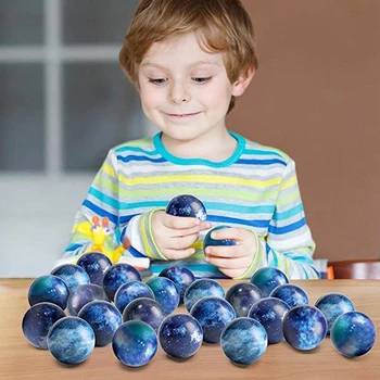 1 комплект Galaxy Stress Balls Мяч для снятия стресса Сжимающие сенсорные шарики для беспокойства