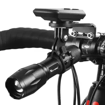 1 Комплект велосипедных фар, водонепроницаемая зарядка через USB, выпуклая линза, функция масштабирования, велосипедный фонарик с кронштейном для верховой езды