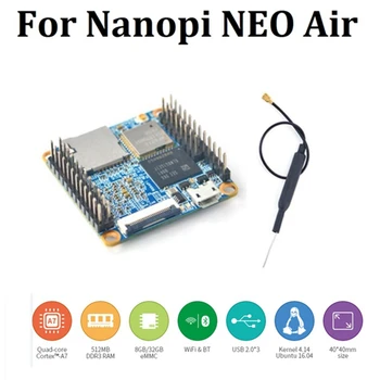1 Комплект для Nanopi Neoair Development Board 512 МБ Оперативной памяти Wifi и Bluetooth 8 Гб Emmc Allwinner H3 Четырехъядерный процессор Cortex-A7 Ubuntucore