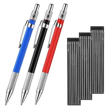 1 комплект многофункциональных карандашей для сварки с 3 серебряными полосками и инструментом для разметки деревообрабатывающих карандашей