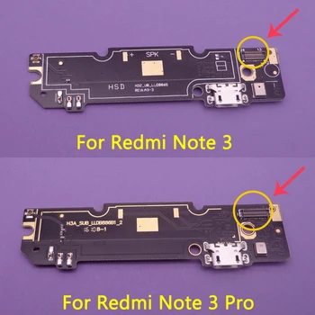 1 шт. для Xiaomi Redmi Note 3/Redmi Note 3 Pro док-станция с разъемом для зарядки Micro USB, плата порта зарядного устройства с модулем микрофона