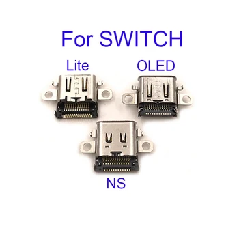 10 шт. Оригинальный порт зарядки для консоли Nintendo Switch/Lite/Oled NS, порт зарядки, разъем питания, гнездо зарядного устройства Type-C