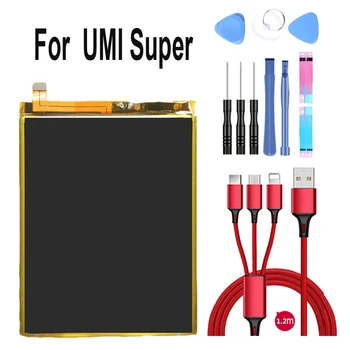100% новый 4000 мАч Для UMI SUPER Batterie Bateria Аккумулятор AKKU Li3834T43P6H8867 + USB-кабель + набор инструментов