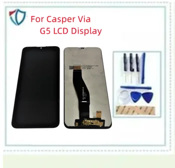 100% Протестированный ЖК-Дисплей Для Casper Via G5 LCD S Сенсорный Экран Дигитайзер ЖК-Дисплей В Сборе Панель Переднего Стекла Sesnor Tools