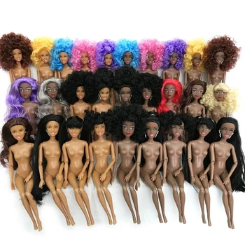 12-дюймовые аксессуары для кукольного домика Поделки DIY Обнаженная кукла Американская африканская кукла игрушка