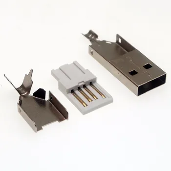 130 комплектов штекерных разъемов USB-A 3 В 1 длиной 36,5 мм