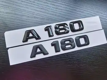 1X 3D ABS Глянцевый Матовый Черный Пластик A180 Багажник Задний Логотип Значок Эмблема Наклейка для Mercedes Benz W176 AMG A Class A45 C63 E63