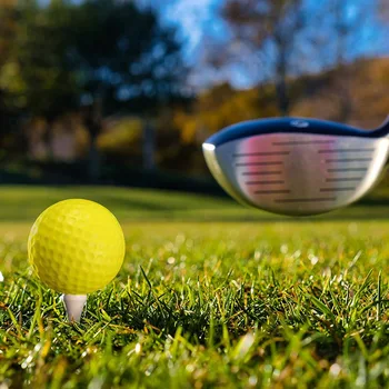 20 шт. воздушные мячи для тренировок в гольф, пенопластовый мяч, для тренировок в гольф в помещении и на улице, для коврика на заднем дворе, белый