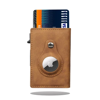 2023 для Apple Airtag Wallet Мужской Модный держатель для кредитных карт ID из углеродного волокна, Тонкий дизайнерский держатель для карт Airtag Slide Wallet