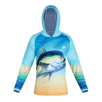 2023 Мужская рыболовная рубашка с капюшоном и маской, УФ-толстовка, мужские рыболовные рубашки с капюшоном, Рыболовная толстовка, Влагоотводящая Одежда для рыбалки