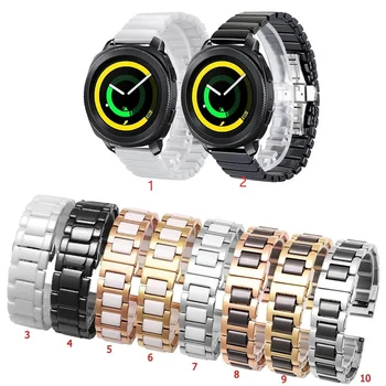 20мм 22мм Керамический Ремешок для Samsung Galaxy watch 3 41мм 45мм Часы 42мм 46мм