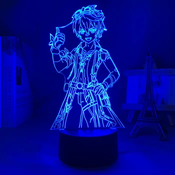 3d светодиодный светильник-ночник Genshin Impact Bennett Acrylic Led Lamp Game