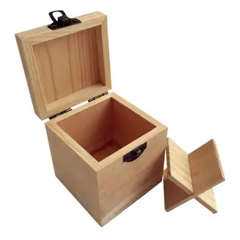 4 Слота Мини-ящик для хранения эфирных масел из массива дерева, контейнер-органайзер, подарок