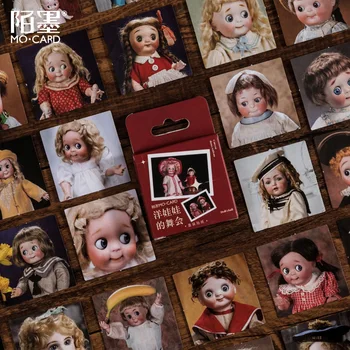 45 шт./кор. кукольные наклейки для рукоделия и скрапбукинга, Книжная этикетка для студентов, декоративная наклейка, детские игрушки
