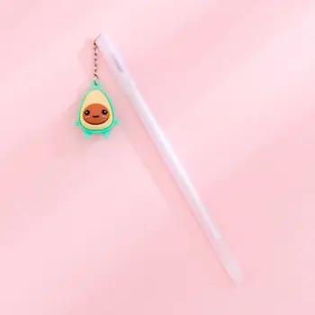 4шт креативная подвеска в виде авокадо с забавным выражением гелевая ручка чернильные ручки канцелярские принадлежности подарок