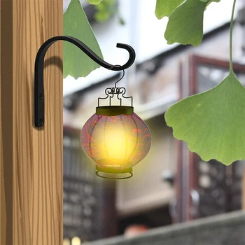 5-дюймовый железный крючок, подвесной фонарь, пальто, украшение для садового цветочного горшка, Настенный кронштейн в стиле сельского ретро