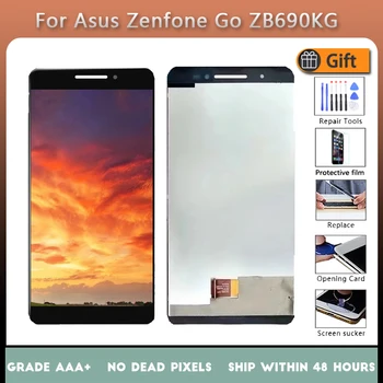 6,9-дюймовый ЖК-экран для ASUS ZenFone Go ZB690KG в сборе с сенсорным стеклом, с ремонтными деталями, цифровым преобразователем сенсорного экрана