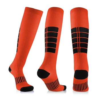 6 Цветов Компрессионных носков Унисекс для снятия усталости, медицинских эластичных чулок до колен, облегчающих боль в ногах, Чулки до колен 1 пара