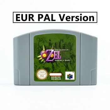 64 Битный игровой картридж Majora's Mask Версия EUR Формат PAL для N64