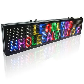67 * 19 см 16 * 64 пикселя P10 внутренняя RGB Полноцветная Программируемая светодиодная вывеска Rainbow Scrolling Message Text Display Board