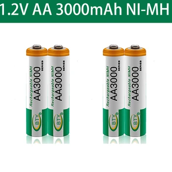 AA 3000 1,2 V Quanlity Akku MAh NI-MH Wiederaufladbare 2A Batterie + Kostenloser Versand