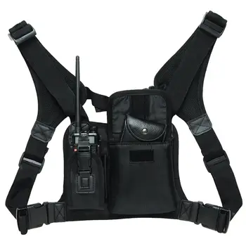 ABBREE walkie talkie нагрудный карман рюкзак телефонная трубка радио Держатель Сумка для GP340 CP04 BF UV-5R 888S чехол для двусторонней радиосвязи