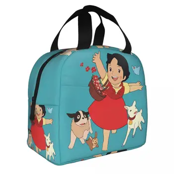 Alps Mountain Girl Happy Heidi Термоизолированная сумка для ланча, Сменная коробка для ланча для детей, сумки для хранения продуктов для школьников