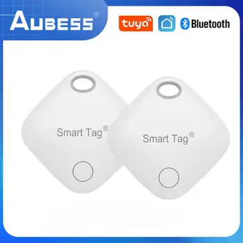 AUBESS Tuya Smart Tag Анти-Потерянная Сигнализация Bluetooth Беспроводной Трекер Вещей Двусторонний Поиск Ключ От Чемодана Поиск Домашних животных Запись местоположения
