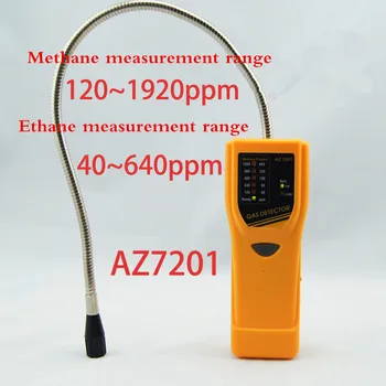AZ7201 Портативный Высокочувствительный Детектор горючих газов Ручной Тестер утечки газа Пропана Монитор утечки газа Метана Измеритель