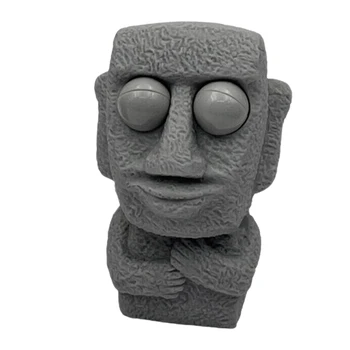 Boost Rockman Сногсшибательная резиновая игрушка Creative Rock Face Ball Pinch Stressless Reduce Toys