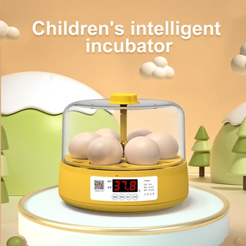 C2 Полноавтоматический инкубатор на 6 яиц, Инкубаторная машина с контролем температуры и влажности, Инкубатор для выращивания цыплят, уток, перепелов, птиц