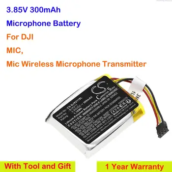 Cameron Sino 300mAh Микрофонная батарея BJX211 для DJI MIC, беспроводной микрофонный передатчик Mic