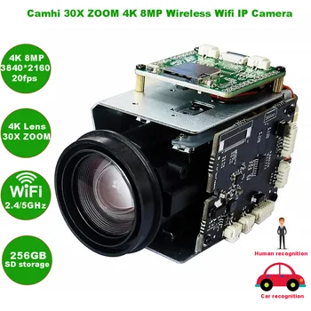 Camhi 4K 8MP 240X Оптический зум Wifi беспроводная IP-Камера с автоматической ДИАФРАГМОЙ P2P ONVIF sony IMX415 WIFI SD 256GB IP-камера
