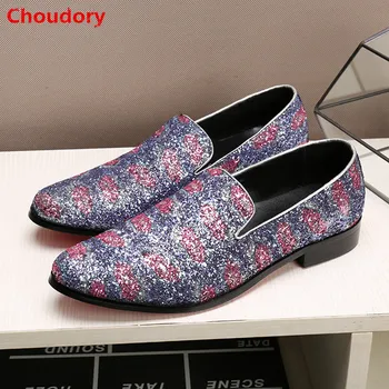 Choudory/ мужские модельные туфли с острым носком, разноцветная мужская обувь, итальянская роскошная официальная обувь с перфорацией типа 