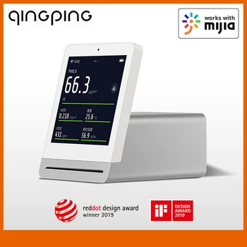ClearGrass Qingping Air Monitor PM2.5 CO2 Детектор качества воздуха Сенсорный IPS Экран Mijia APP Control Гигрометр Термометр