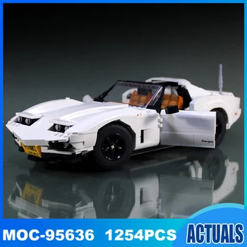 DIY Car MOC White Super Sports Car, совместимый с 10295 блоками, кирпичами, обучающими игрушками-головоломками, подарками на день рождения (ИНСТРУКЦИЯ В формате PDF)
