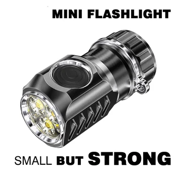 F2 Мощный светодиодный фонарик высокой мощности Edc Usb Аккумуляторная лампа 18350 6-режимный фонарик для кемпинга, рыбалки, альпинизма, портативная лампа