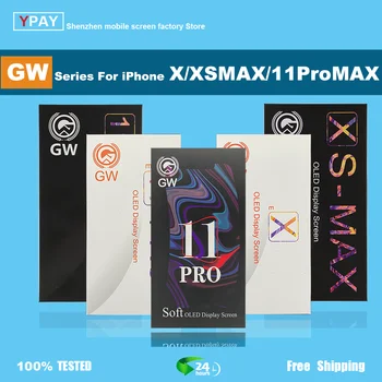 GW OLED Для iPhone Xs Max 11Pro 11Promax ЖК-Дисплей С Сенсорным Экраном Дигитайзер В Сборе Запасные Части ЖК-Дисплеи