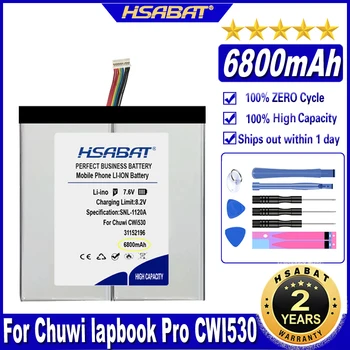 HSABAT CLTD-31152196 Аккумулятор для Ноутбука 6800 мАч для Ноутбука CHUWI LapBook Pro 14.1 Pro2 CWI530 С 10-Проводными Штекерными Батареями