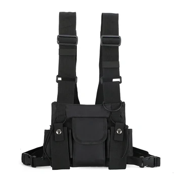 INS Тактический жилет в стиле унисекс в стиле хип-хоп, нагрудная сумка, многофункциональная поясная сумка, нейлоновый рюкзак с несколькими карманами, пара уличных сумок для телефонов