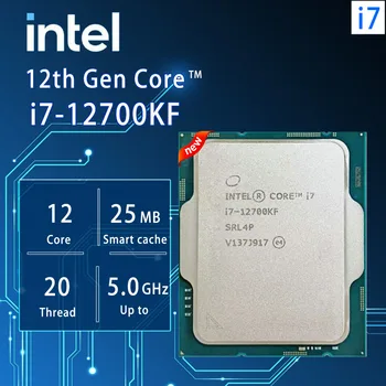 Intel Core i7-12700KF i7 12700KF 3,6 ГГц Двенадцатиядерный двадцатипоточный процессор 10 Нм L3 = 25 М 125 Вт LGA 1700 Новый, но без вентилятора
