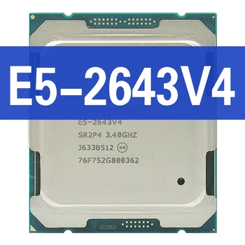 Intel Xeon E5 2643V4 3,40 ГГц 6-Ядерный 20 МБ SmartCache E5 2643 V4 FCLGA2011-3 TPD 135 Вт Atermiter Красная Материнская плата NVMe Бесплатная Доставка