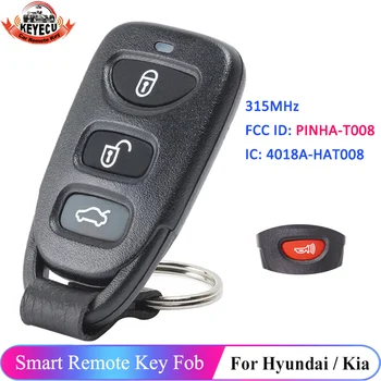 KEYECU 3 + 1 4 Кнопки 315 МГц FCC ID: PINHA-T008 Для Hyundai Genesis Coupe Для KIA Forte Forte Koup 2010-2014 Автомобильный Дистанционный Брелок