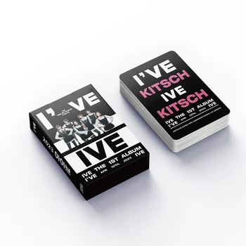 Kpop Idol 55 шт./компл. Lomo Card IVE Альбом Открыток Ive IVE New Photo Print Cards Коллекция Подарков Для поклонников изображений