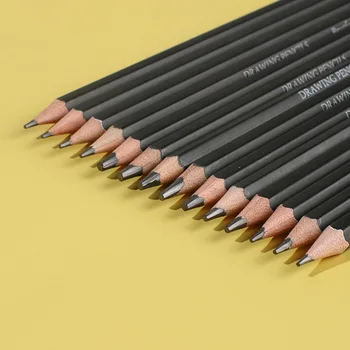 LLD 14 шт. Профессиональный набор карандашей для рисования, художественные карандаши, графитовые карандаши для растушевки для начинающих профессиональных художников