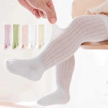 Menoea/ Весенне-летние детские носки для девочек и мальчиков, грелка для ног до колена, длинные носки из хлопка для младенцев, детские Носки принцессы для детей