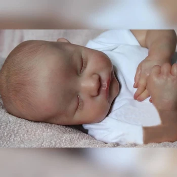 NPK 19-дюймовая Кукла Levi Bebe Reborn Baby Новорожденный Реалистичный Плюшевый Пупс Популярная Спящая Высококачественная Кукла Ручной Работы Предметы Коллекционирования