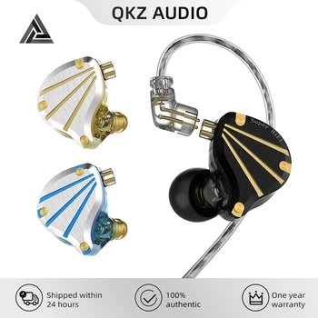 QKZ AK6 TITAN Проводные наушники-вкладыши HD Call Позолоченная гарнитура с шумоподавлением Спортивные игровые наушники HIFI Bass 3,5 мм