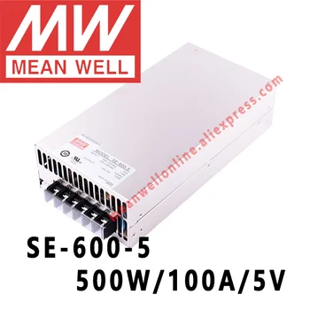 SE-600-5 Mean Well 500 Вт/100А/5 В постоянного тока источник питания с одним выходом интернет-магазин meanwell
